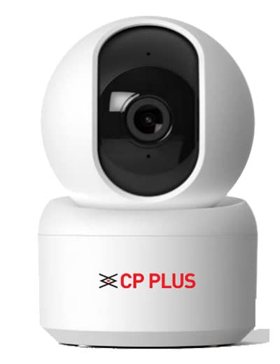 CP Plus CP-E25A Full HD Smart Wi-Fi CCTV Home Security Camera | 360° with Pan Tilt | View &amp; Talk | Motion Alert | Night Vision | SD Card (Upto 128 GB) | IR Distance 10mtr | Works With Alexa &amp; Google