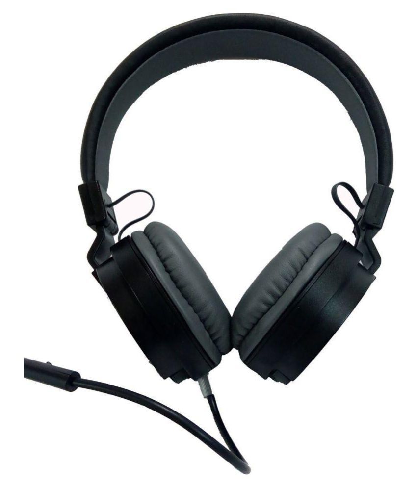Just Corseca DMHW3213 Wired Headphones (Black/ Grey)