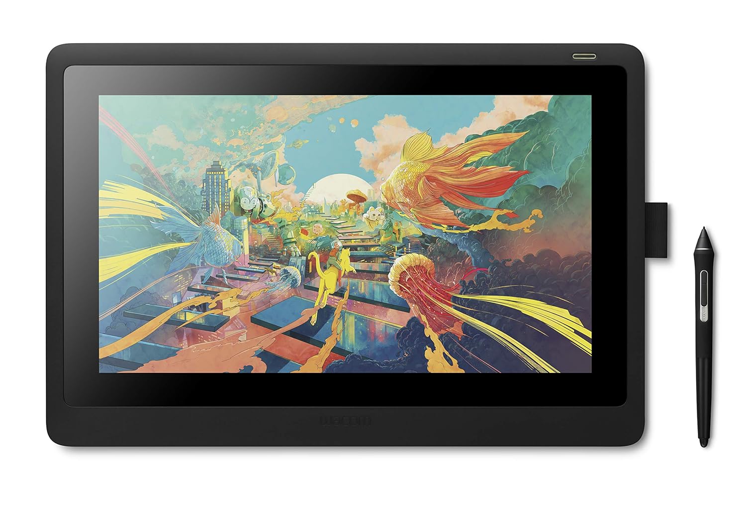 Wacom Cintiq 16 Creative Pen Graphic Tablet (DTK-1660) with Vibrant HD Display and Pro Pen 2 | for Mac, PC &amp; Android