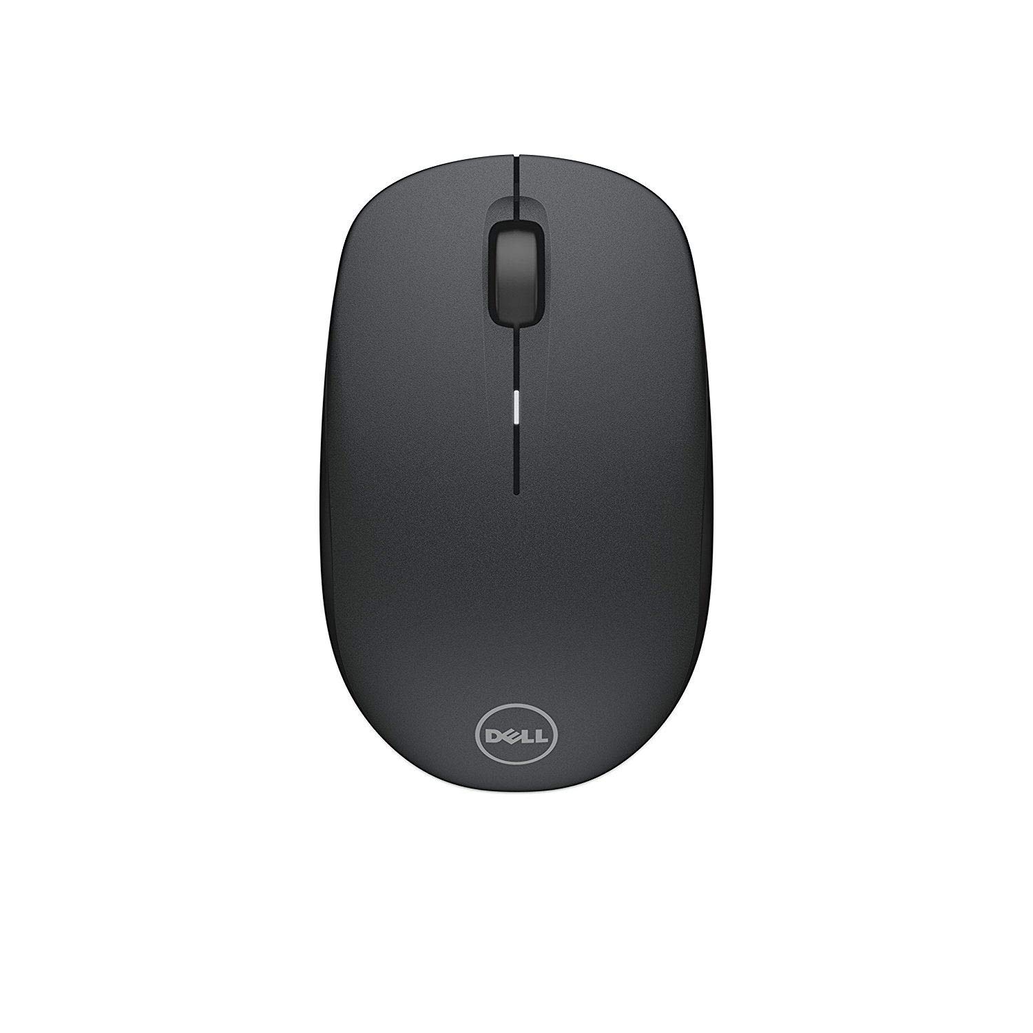 Dell WM126 Wireless Mouse 1000DPI, 2.4 Ghz with USB Nano Receiver, Optical Tracking, 12Months Battery Life, Plug and Play, Ambidextrous, Connect Up To 6 Compatible Devices With One Receiver (Black)