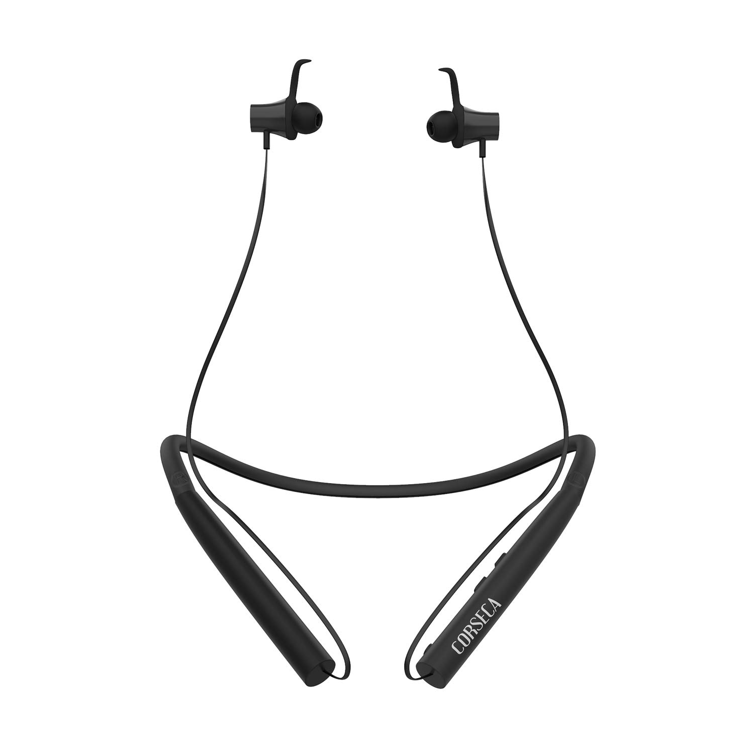 Just Corseca Nek Plus Wireless Bluetooth in Ear Neckband Earphones with Mic (Black)